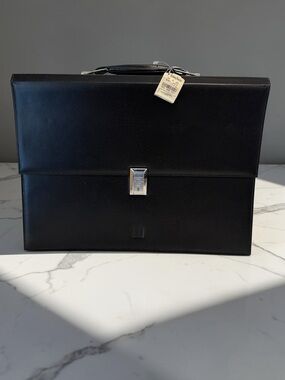 DUNHILL of LONDON  Leather  Briefcase / Portfolio / Satchel - ENGLAND NWT Vtg
